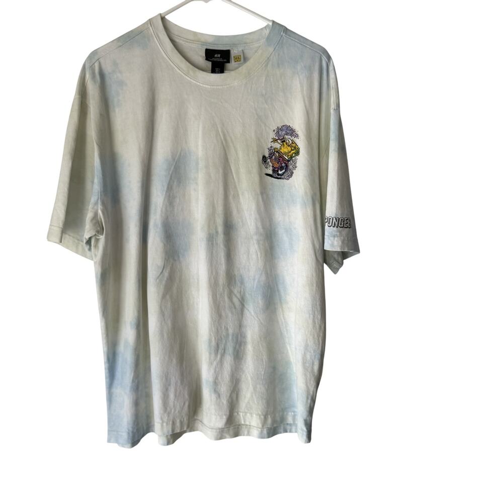 SpongeBob Shirt Mens Large‎ H&M Relaxed Fit Cartoon Graphic Tee Nickelodeon